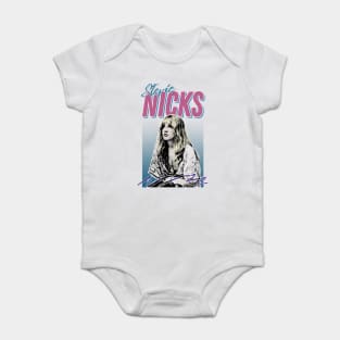 Stevie Nicks - Retro Vintage Styled Design Baby Bodysuit